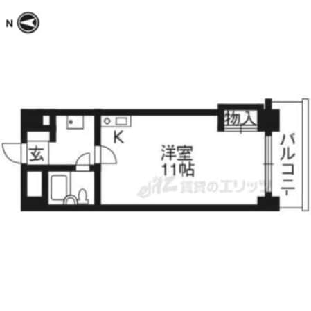 ソレアード西大路五条の物件間取画像